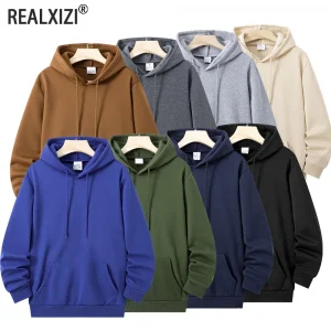 Men's Women's Hoodies Casual Hoodies Sweatshirts Spring Autumn Thick Long Sleeve Tops Men Solid Color Hoodie Sweatshirt Male