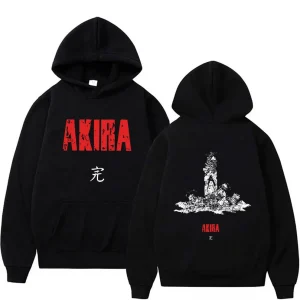 Japanese Science Fiction Cartoon Movie Anime Akira Shotaro Kaneda Graphic Hoodie Men's Women's Manga Oversized Pullover Hoodies