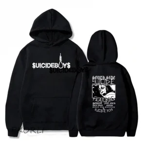 Vintage Suicideboy Hooded SweatShirt Men Women Harajuku Grey Day Rapper Hip Hop Streetwear Men's Hoodies Pullover Clothes Coat